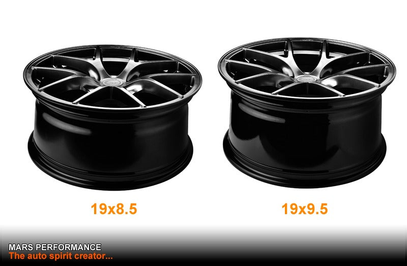 MARS MP - RI 19 Inch Hyper Black Stag Alloy Wheels Rims 5x114.3 - Mars Performance