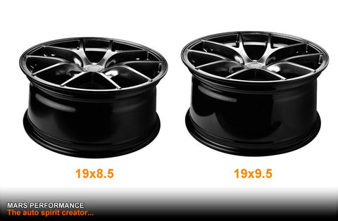 MARS MP - RI 19 Inch Hyper Black Stag Alloy Wheels Rims 5x114.3 - Mars Performance