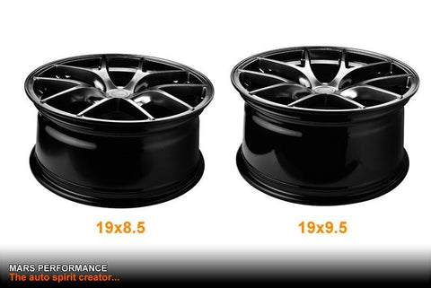 MARS MP - RI 19 Inch Hyper Black Stag Alloy Wheels Rims 5x120 - Mars Performance