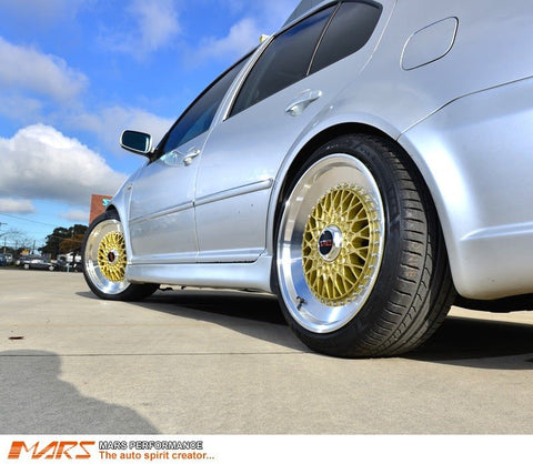 MARS MP - RS 18 inch Gold Mesh Face with Polished lip Alloy Wheels Rims - Mars Performance