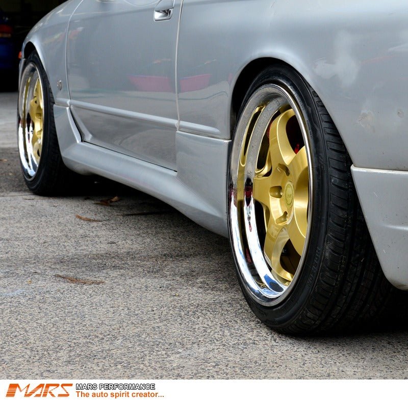 MARS MP - S1 4x 18 Inch Gold Face with deep Chrome dish Alloy Wheels Rims 5x114.3 - Mars Performance