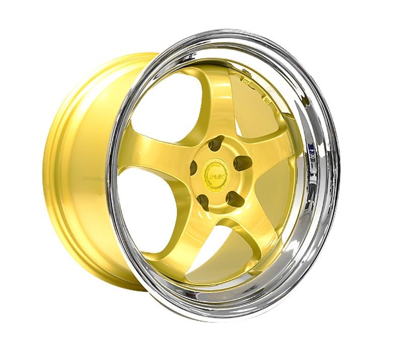 MARS MP - S1 4x 18 Inch Gold Face with deep Chrome dish Alloy Wheels Rims 5x114.3 - Mars Performance