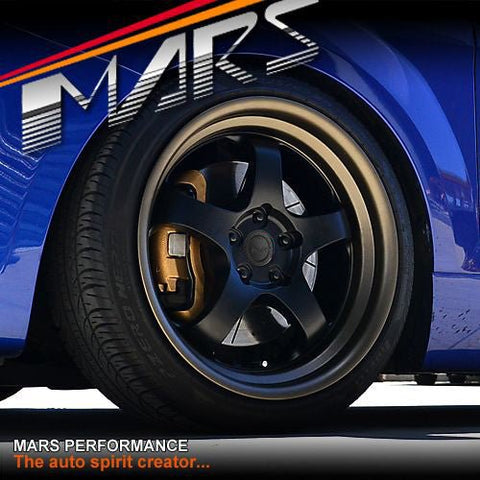 MARS MP - S1 4x 18 Inch Matt black Face with deep Matt bronze dish Alloy Wheels Rims 5x112 - Mars Performance