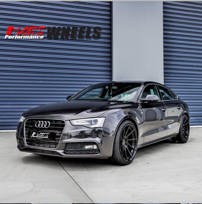 MARS MP - T2 Gloss Black 4x 20 Inch Deep Concave Stag Alloy Wheels Rims - Mars Performance