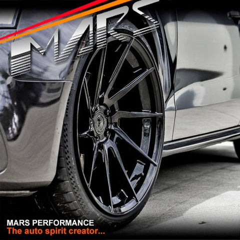MARS MP - T2 Gloss Black 4x 20 Inch Deep Concave Stag Alloy Wheels Rims - Mars Performance