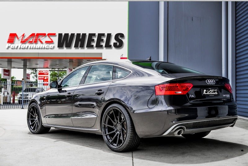 MARS MP - T2 Gloss Black 4x 20 Inch Deep Concave Stag Alloy Wheels Rims - Mars Performance