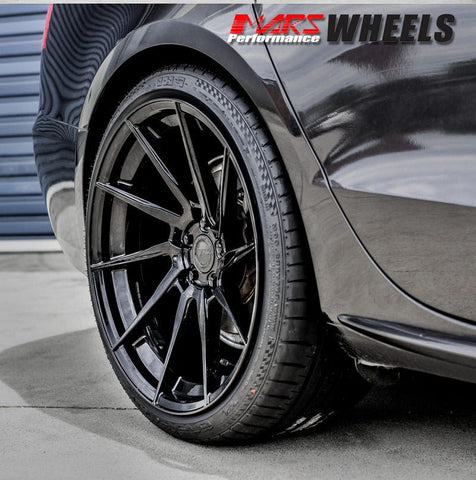 MARS MP - T2 Gloss Black 4x 20 Inch Deep Concave Stag Alloy Wheels Rims - Mars Performance