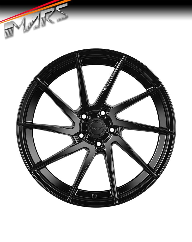 MARS MP - T2 Gloss Black 4x 20 Inch Deep Concave Stag Alloy Wheels Rims - Mars Performance