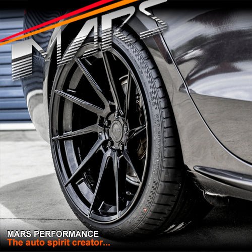 MARS MP - T2 Gloss Black 4x 20 Inch Deep Concave Stag Alloy Wheels Rims - Mars Performance