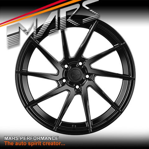MARS MP - T2 Gloss Black 4x 20 Inch Deep Concave Stag Alloy Wheels Rims - Mars Performance