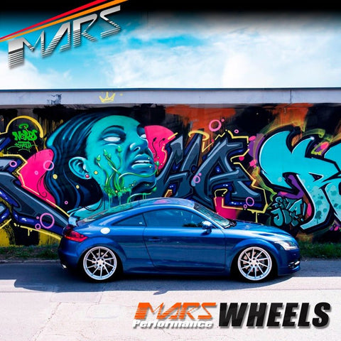 MARS MP - T2 Silver 20 Inch Twist Spork Deep Concave Stag Alloy Wheels Rims - Mars Performance