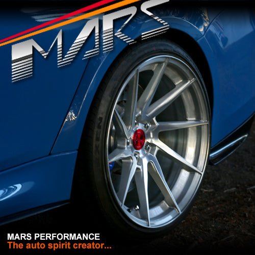 MARS MP - T2 Silver 20 Inch Twist Spork Deep Concave Stag Alloy Wheels Rims - Mars Performance