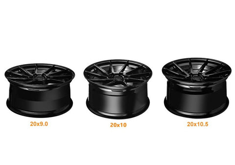 MARS MP - T2 Silver 20 Inch Twist Spork Deep Concave Stag Alloy Wheels Rims - Mars Performance