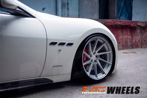 MARS MP - T2 Silver 20 Inch Twist Spork Deep Concave Stag Alloy Wheels Rims - Mars Performance
