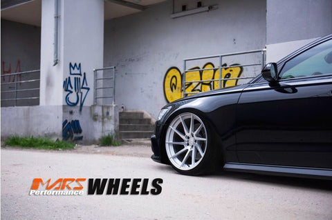 MARS MP - T2 Silver 20 Inch Twist Spork Deep Concave Stag Alloy Wheels Rims - Mars Performance