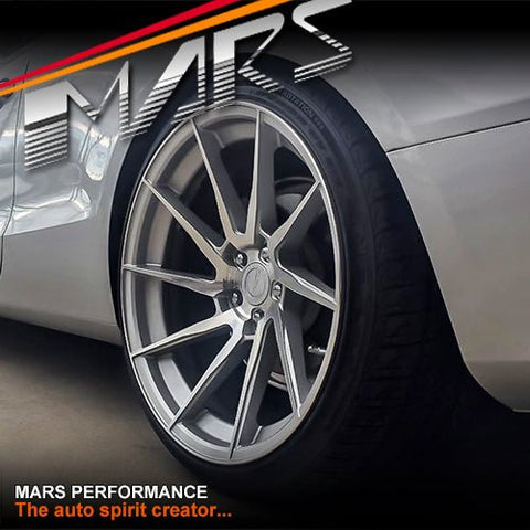 MARS MP - T2 Silver 20 Inch Twist Spork Deep Concave Stag Alloy Wheels Rims - Mars Performance
