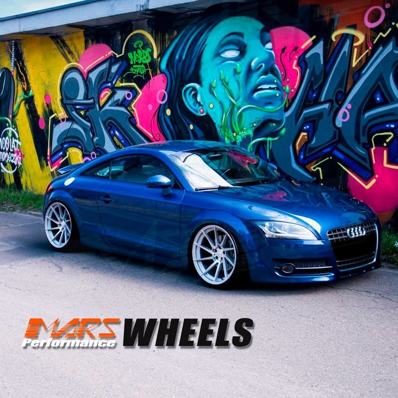 MARS MP - T2 Silver 20 Inch Twist Spork Deep Concave Stag Alloy Wheels Rims - Mars Performance