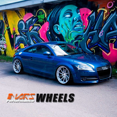 MARS MP - T2 Silver 20 Inch Twist Spork Deep Concave Stag Alloy Wheels Rims - Mars Performance
