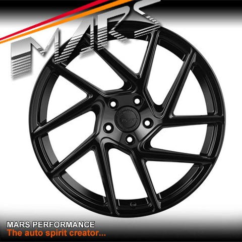 MARS MP - T3 Gloss Black 20 Inch Twsit Concave Stag Alloy Wheels Rims 5x112 - Mars Performance