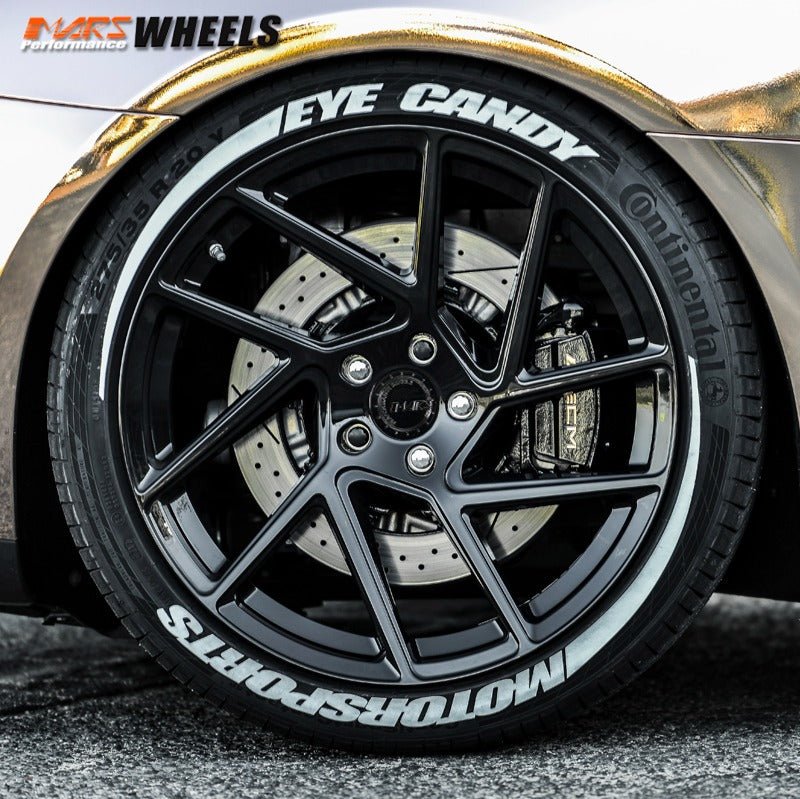 MARS MP - T3 Gloss Black 20 Inch Twsit Concave Stag Alloy Wheels Rims 5x112 - Mars Performance