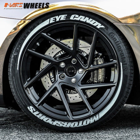 MARS MP - T3 Gloss Black 20 Inch Twsit Concave Stag Alloy Wheels Rims 5x112 - Mars Performance