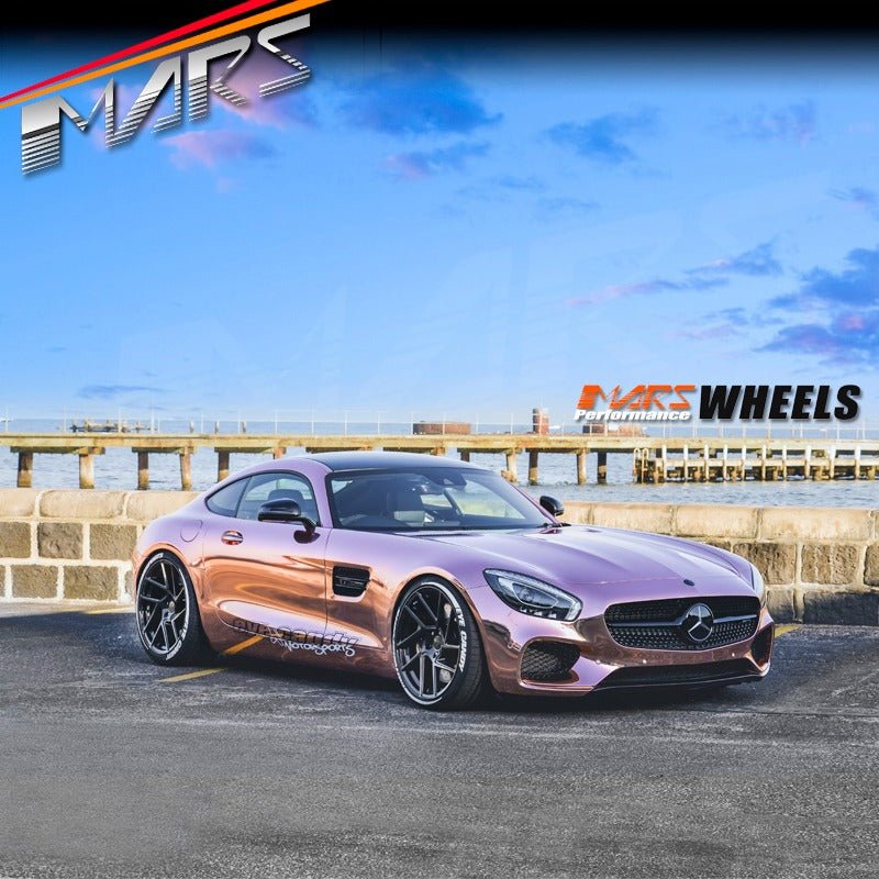 MARS MP - T3 Gloss Black 20 Inch Twsit Concave Stag Alloy Wheels Rims 5x112 - Mars Performance