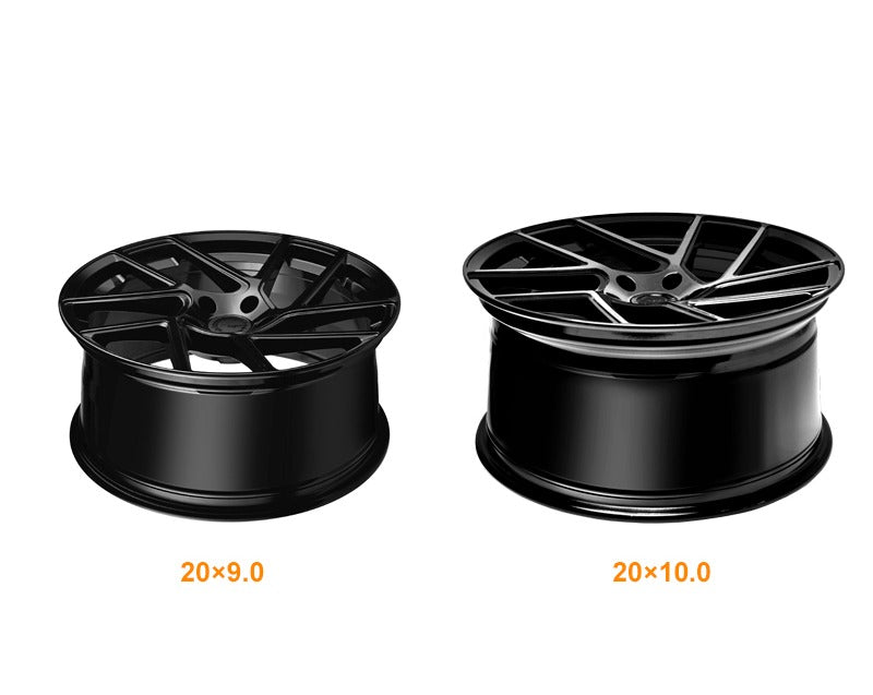 MARS MP - T3 Gloss Black 20 Inch Twsit Concave Stag Alloy Wheels Rims 5x112 - Mars Performance