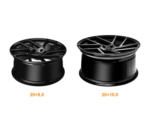 MARS MP - T3 Gloss Black 20 Inch Twsit Concave Stag Alloy Wheels Rims 5x112 - Mars Performance