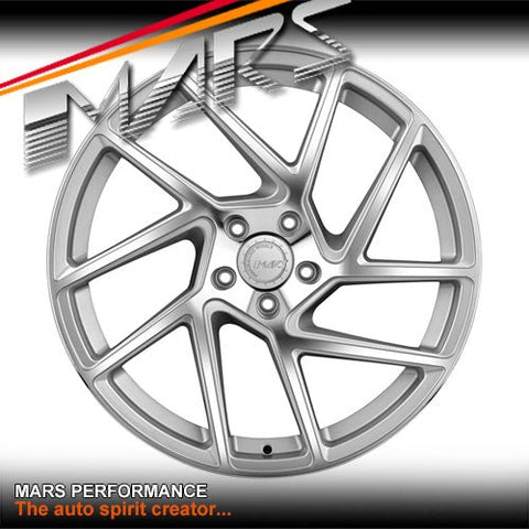 MARS MP - T3 Machined Silver 20 Inch Twsit Concave Stag Alloy Wheels Rims - Mars Performance