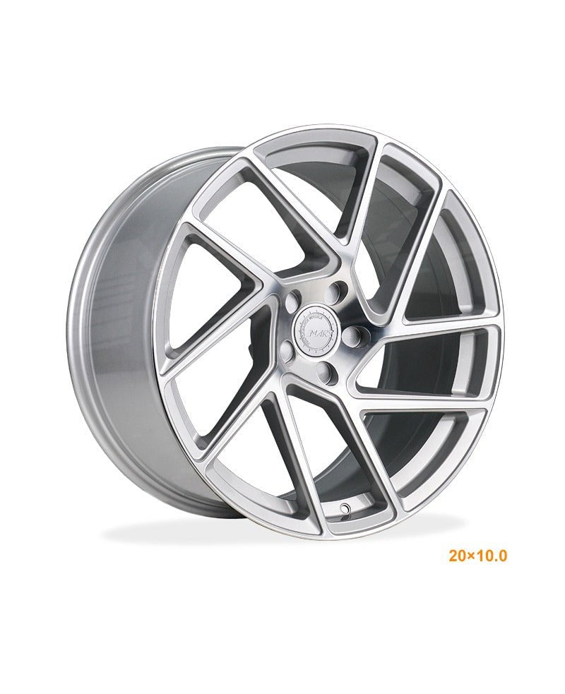 MARS MP - T3 Machined Silver 20 Inch Twsit Concave Stag Alloy Wheels Rims - Mars Performance