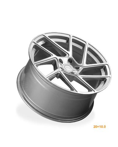 MARS MP - T3 Machined Silver 20 Inch Twsit Concave Stag Alloy Wheels Rims - Mars Performance