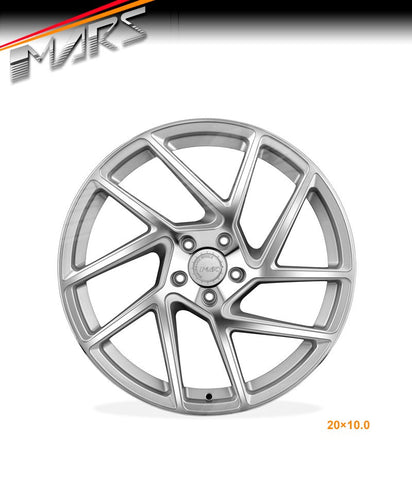 MARS MP - T3 Machined Silver 20 Inch Twsit Concave Stag Alloy Wheels Rims - Mars Performance