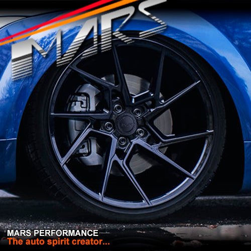 MARS MP - T4 Gloss Black 19 Inch Twist Spork Concave Alloy Wheels Rims - Mars Performance