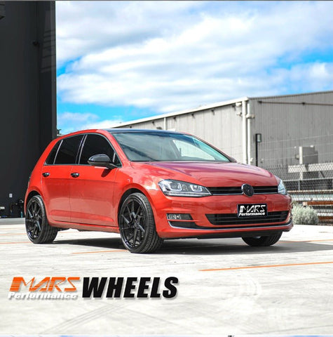 MARS MP - T4 Gloss Black 19 Inch Twist Spork Concave Alloy Wheels Rims 5x120 - Mars Performance