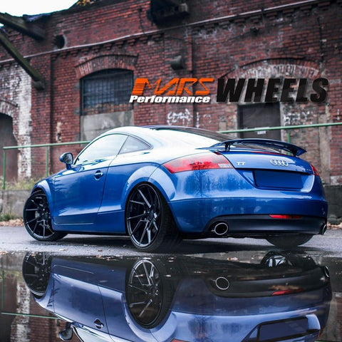 MARS MP - T4 Gloss Black 19 Inch Twist Spork Concave Alloy Wheels Rims - Mars Performance