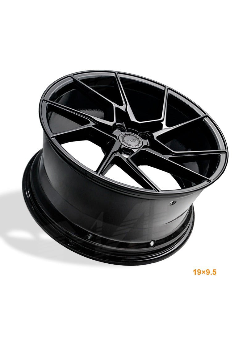 MARS MP - T4 Gloss Black 19 Inch Twist Spork Concave Alloy Wheels Rims - Mars Performance