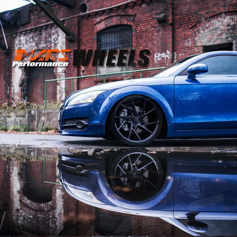 MARS MP - T4 Gloss Black 19 Inch Twist Spork Concave Alloy Wheels Rims - Mars Performance