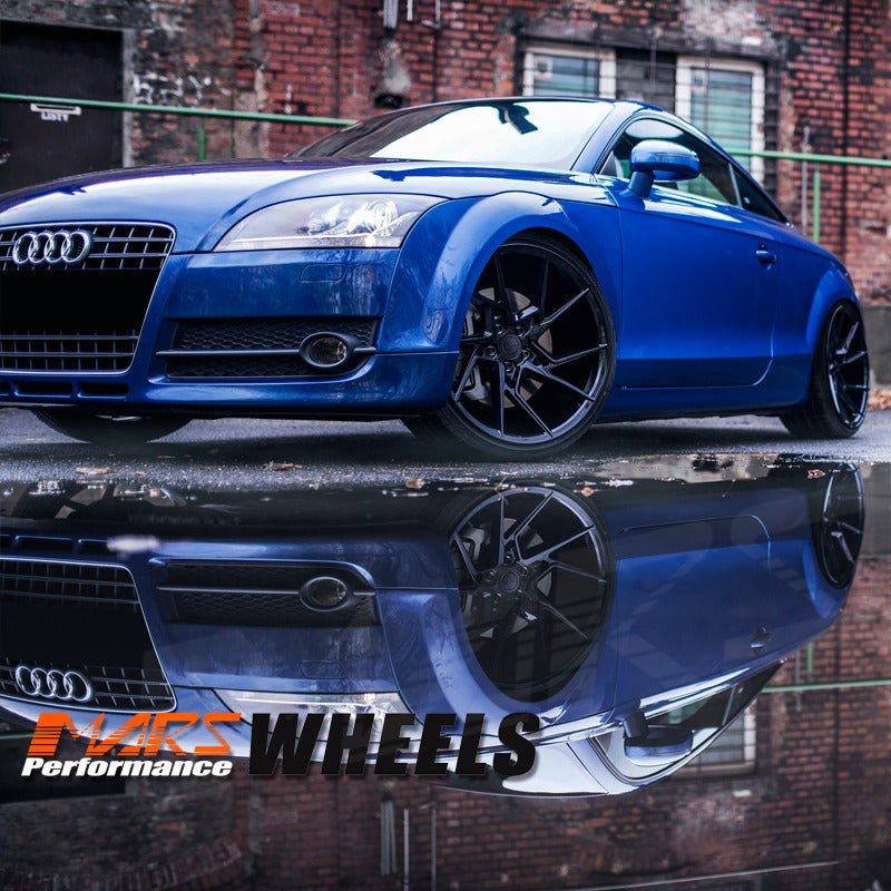 MARS MP - T4 Gloss Black 19 Inch Twist Spork Concave Alloy Wheels Rims - Mars Performance