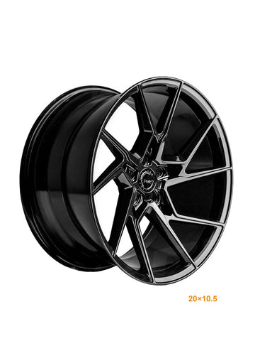 MARS MP - T4 Gloss Black 20 Inch Twist Spork Concave Alloy Wheels Rims - Mars Performance