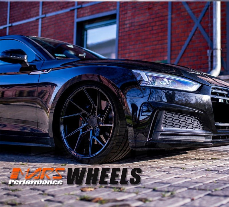 MARS MP - T4 Gloss Black 20 Inch Twist Spork Concave Alloy Wheels Rims 5x112 - Mars Performance