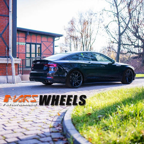 MARS MP - T4 Gloss Black 20 Inch Twist Spork Concave Alloy Wheels Rims 5x112 - Mars Performance