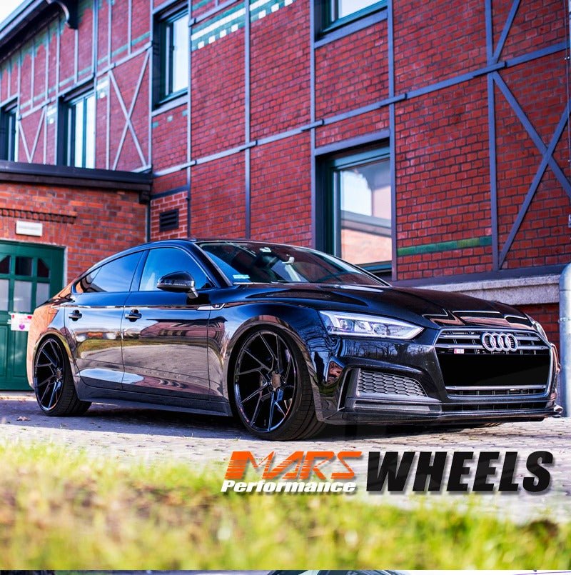 MARS MP - T4 Gloss Black 20 Inch Twist Spork Concave Alloy Wheels Rims 5x112 - Mars Performance