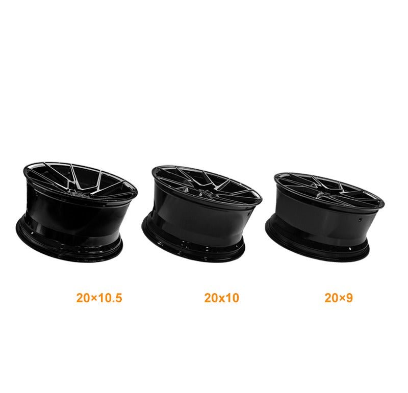 MARS MP - T4 Gloss Black 20 Inch Twist Spork Concave Alloy Wheels Rims 5x114.3 - Mars Performance