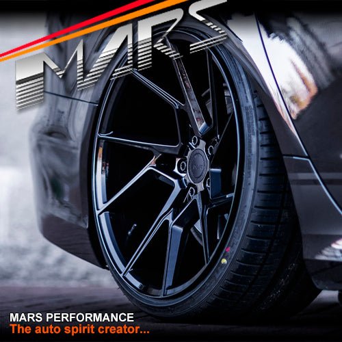 MARS MP - T4 Gloss Black 20 Inch Twist Spork Concave Alloy Wheels Rims - Mars Performance