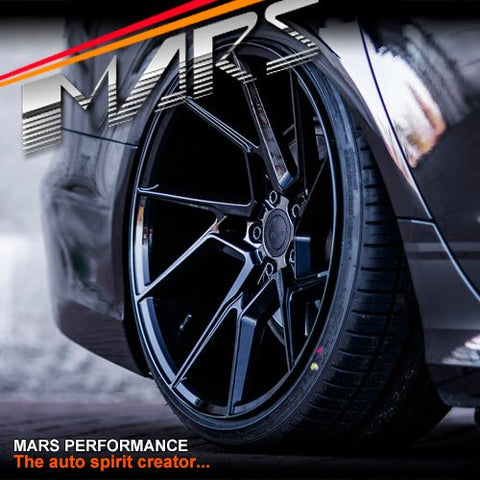 MARS MP - T4 Gloss Black 20 Inch Twist Spork Concave Alloy Wheels Rims - Mars Performance