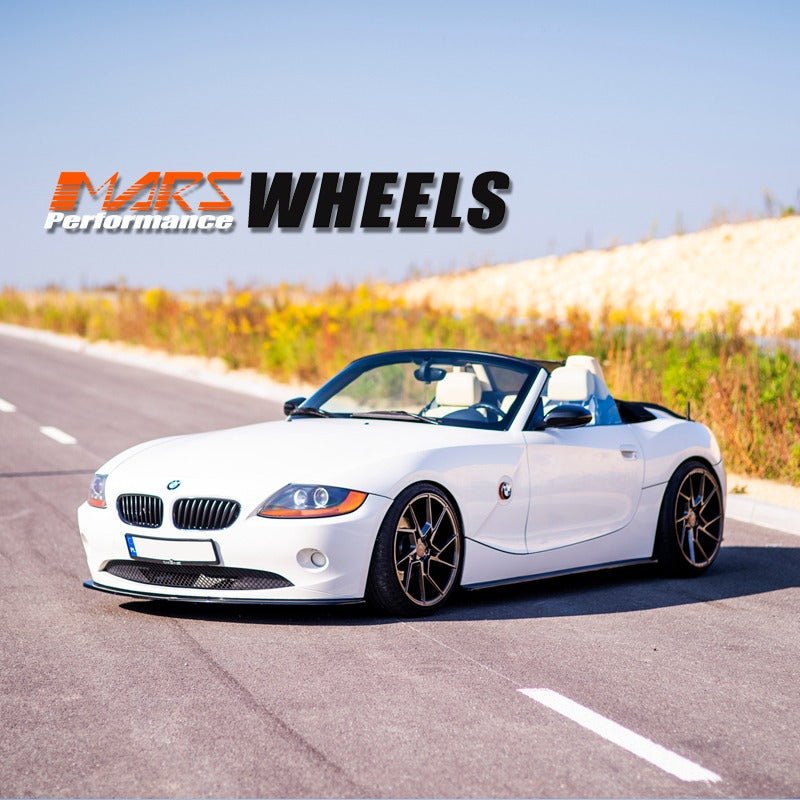 MARS MP - T4 Hyper Black 19 Inch Twist Spork Concave Alloy Wheels Rims - Mars Performance