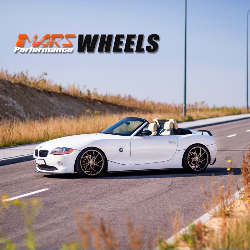 MARS MP - T4 Hyper Black 19 Inch Twist Spork Concave Alloy Wheels Rims - Mars Performance