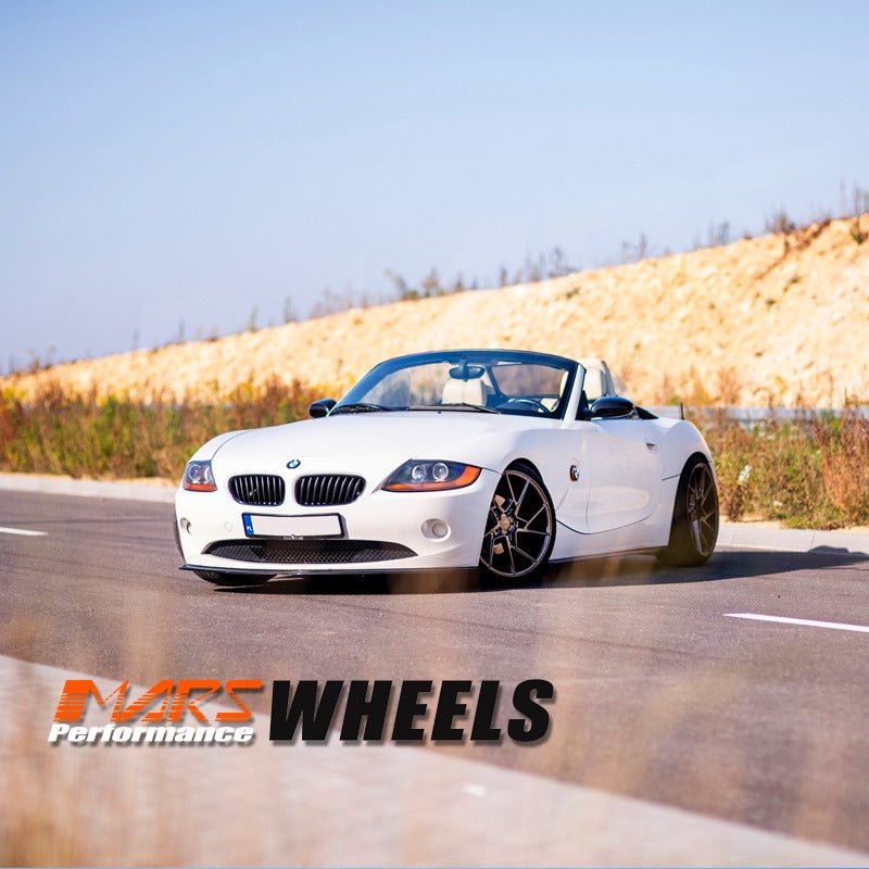 MARS MP - T4 Hyper Black 19 Inch Twist Spork Concave Alloy Wheels Rims - Mars Performance