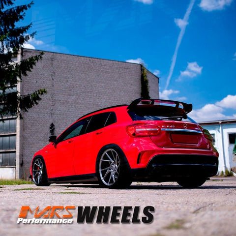 MARS MP - T4 Hyper Black 19 Inch Twist Spork Concave Alloy Wheels Rims - Mars Performance