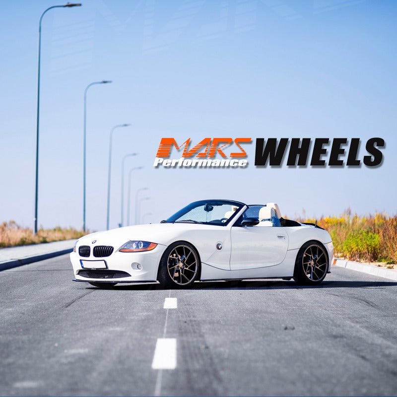 MARS MP - T4 Hyper Black 19 Inch Twist Spork Concave Alloy Wheels Rims - Mars Performance